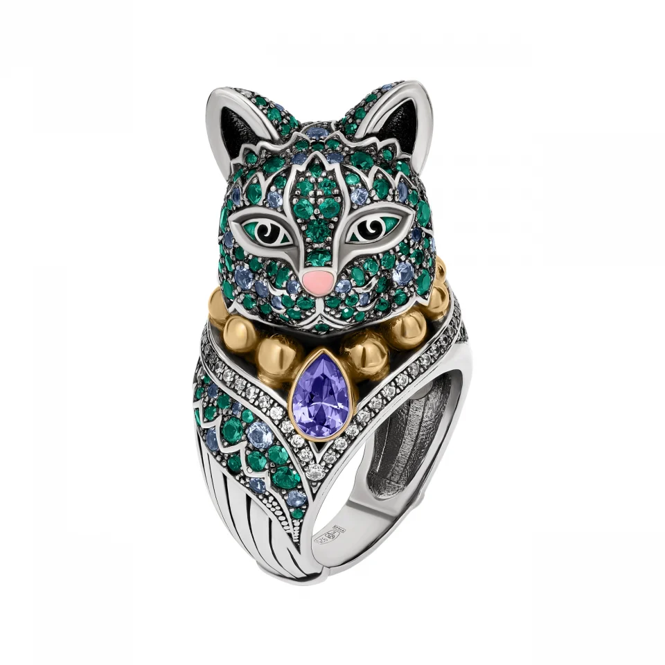 lucky cat ring
