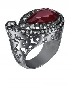 ruby drop ring