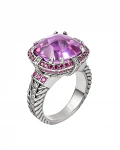 stone flower ring
