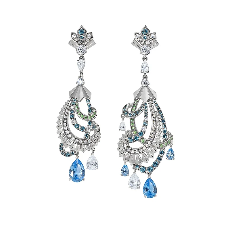 asymmetry earrings