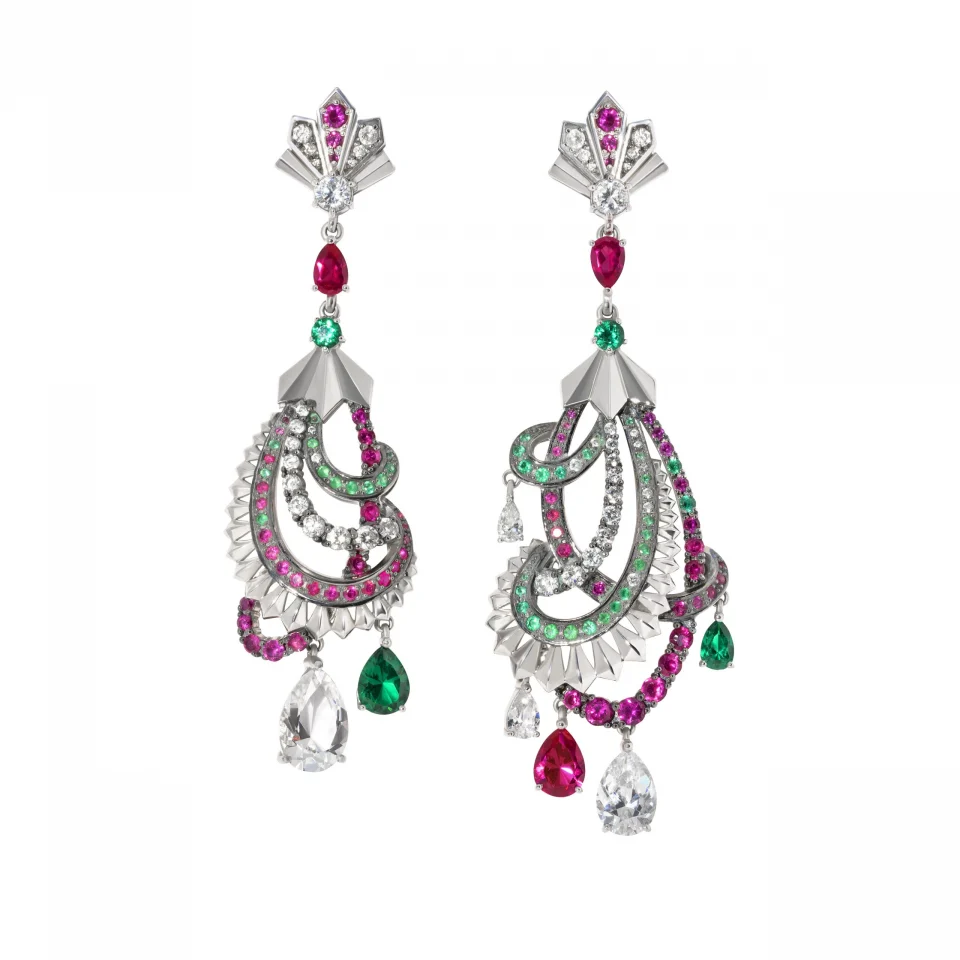 asymmetry earrings