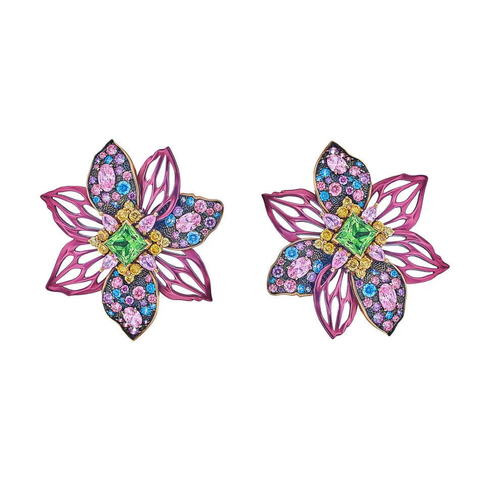 avatar flower earrings