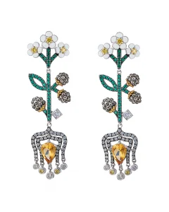 blackberry bloom earrings