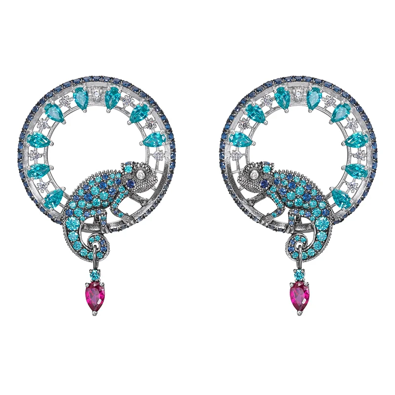 chameleon earrings