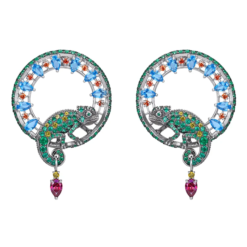 chameleon earrings
