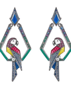 cockatoo earrings
