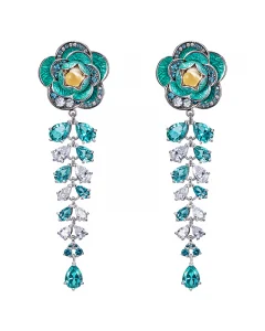flower cascade earrings