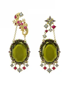 gecko earrings