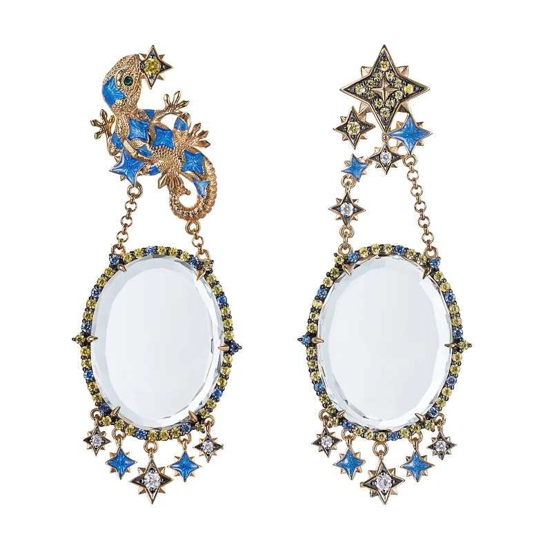 gecko earrings