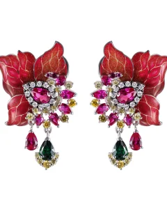 orchid dream earrings