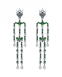 dancing skeleton earrings
