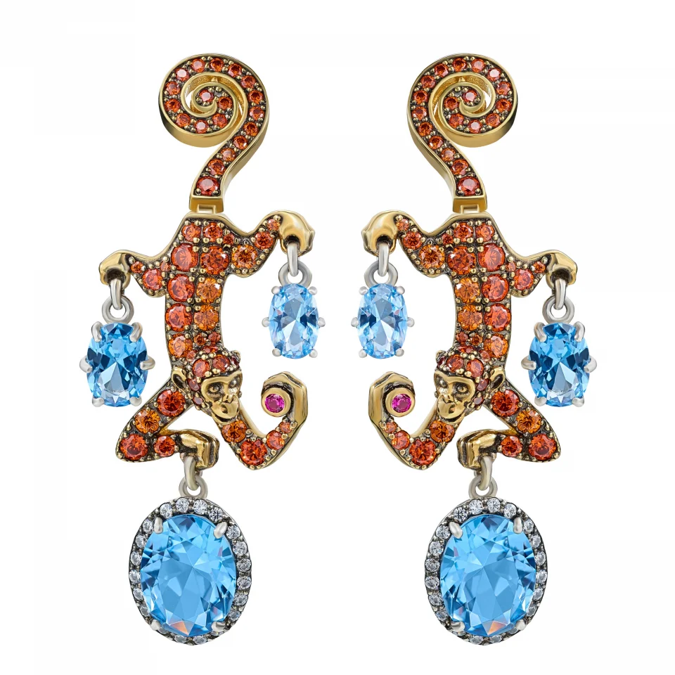cheeky monkey earrings