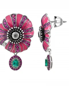poppy bloom earrings
